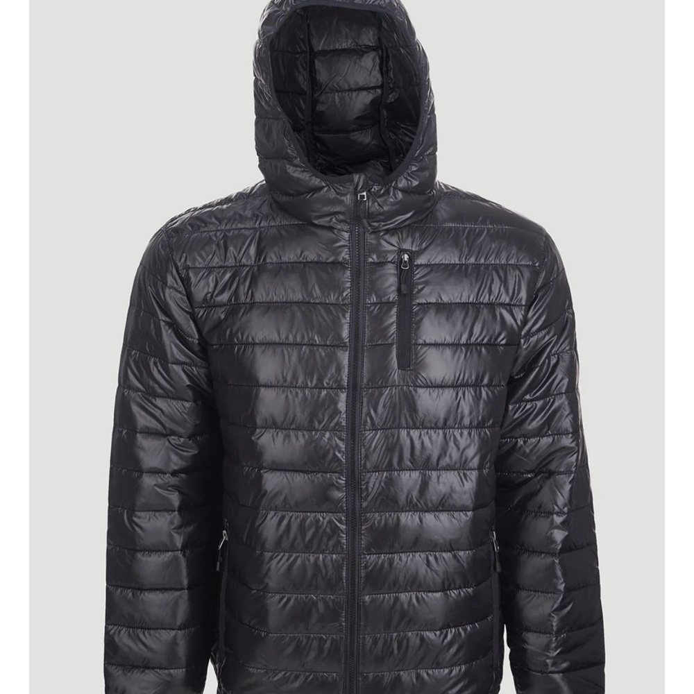 Avalanche Men’s Black Puffer Jacket Zip Up size medium Lightweight - Picture 12 of 13